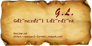 Gönczöl Lóránt névjegykártya
